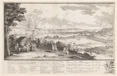 Gezicht op Namen en de citadel (plaat 1)