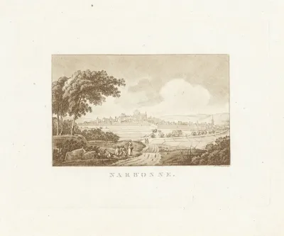 Gezicht op Narbonne