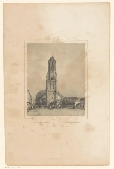 Gezicht op Nieuwe Kerk te Delft