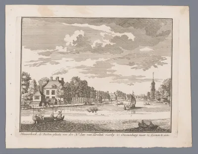 Gezicht op Nieuwerhoek, Kronenburg en Loenen aan de Vecht
