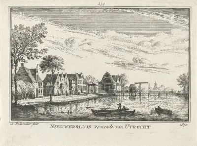 Gezicht op Nieuwersluis, 1670