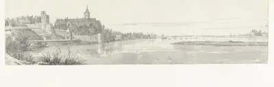 Gezicht op Nijmegen en de Waal