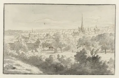 Gezicht op Nivelles, Waals-Brabant