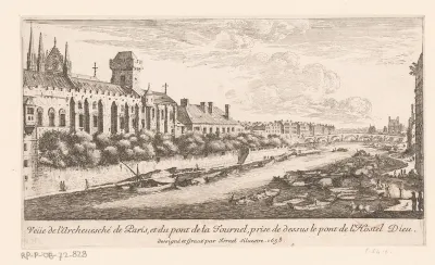 Gezicht op onder andere de Pont de la Tournelle