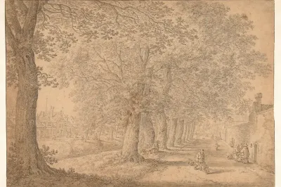 Gezicht op Onder de Linden (Nieuwe Gracht) te Utrecht