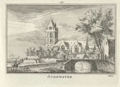 Gezicht op Oudewater, 1610
