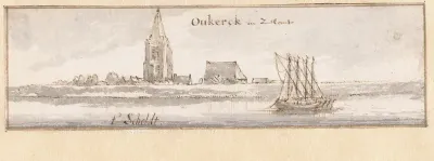 Gezicht op Ouwerkerk in Zeeland