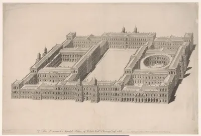 Gezicht op Palace of Whitehall
