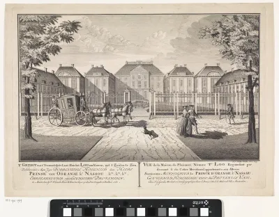 Gezicht op Paleis Het Loo, gezien vanuit het zuiden
