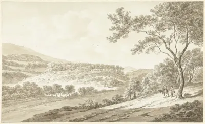 Gezicht op Palestrina, gezien vanuit de Villa Adriana