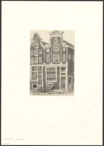 Gezicht op panden aan de Brouwersgracht