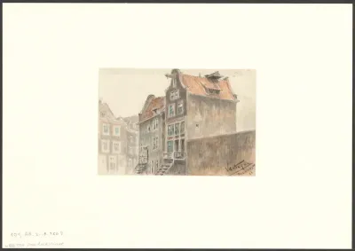 Gezicht op panden aan de Driehoekstraat