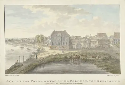Gezicht op Paramaribo
