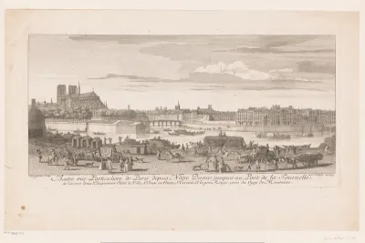 Gezicht op Parijs van de Notre Dame tot de Pont de la Tournelle