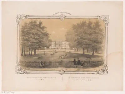 Gezicht op paviljoen Welgelegen