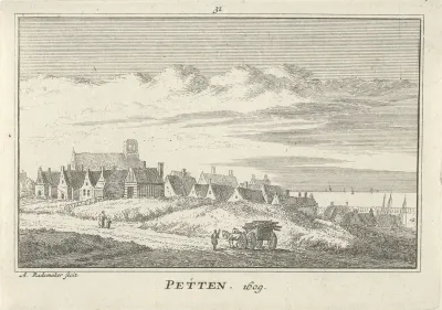Gezicht op Petten, 1609