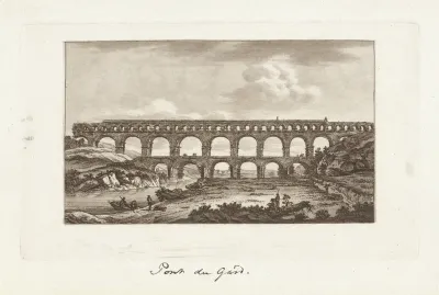 Gezicht op Pont du Gard