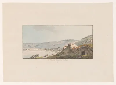 Gezicht op Pout bij het Lac de Joux