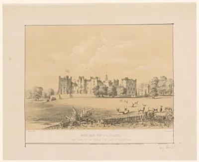 Gezicht op Raby Castle