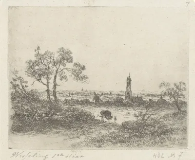 Gezicht op Rhenen(?)