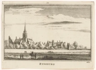 Gezicht op Rijnsburg, 1600