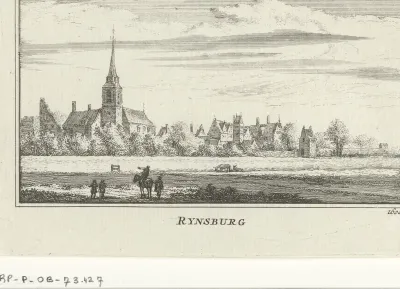Gezicht op Rijnsburg, 1600