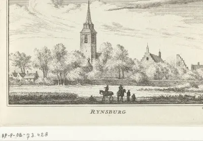 Gezicht op Rijnsburg, 1610