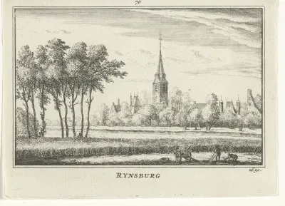 Gezicht op Rijnsburg, 1630
