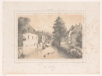 Gezicht op rivier de Dender te Geraardsbergen