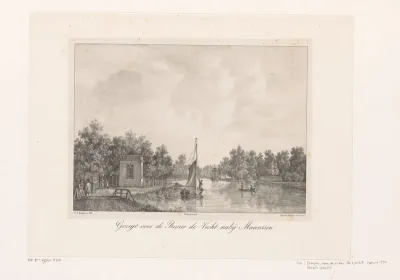 Gezicht op rivier De Vecht bij Maarssen