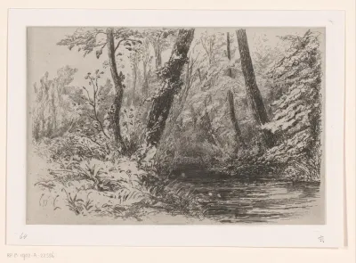 Gezicht op rivier de Veules