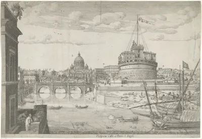 Gezicht op Rome