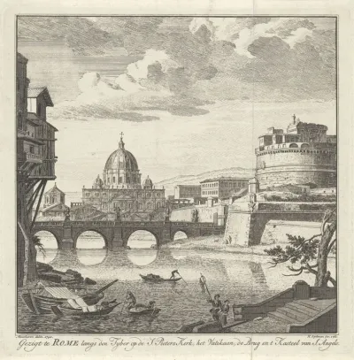 Gezicht op Rome