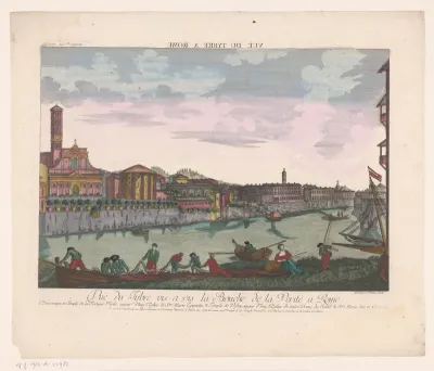 Gezicht op Rome vanaf de Tiber