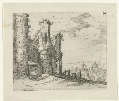Gezicht op Rome vanaf Monte Pincio