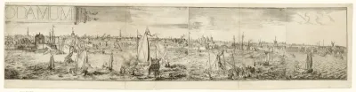 Gezicht op Rotterdam vanaf de Maas (rechterhelft)