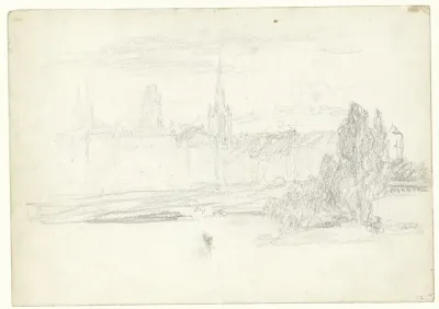 Gezicht op Rouen