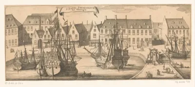 Gezicht op 's Lands Zeemagazijn te Vlissingen