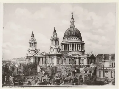 Gezicht op Saint Paul's Cathedral in Londen