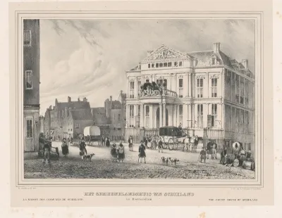 Gezicht op Schielandshuis te Rotterdam