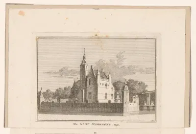 Gezicht op Slot Moermond, 1743