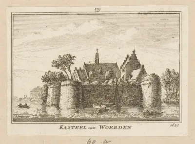 Gezicht op Slot Woerden, 1620