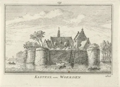 Gezicht op Slot Woerden, 1620