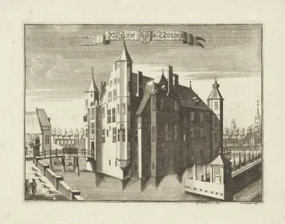 Gezicht op slot Zuylen