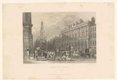 Gezicht op Somerset House in Londen