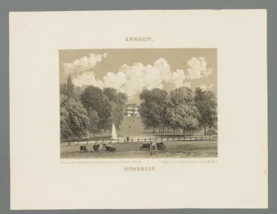 Gezicht op Sonsbeek te Arnhem