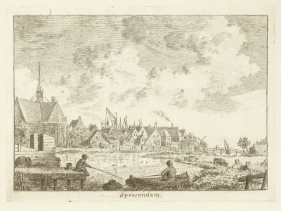 Gezicht op Spaarndam