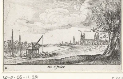 Gezicht op Speyer