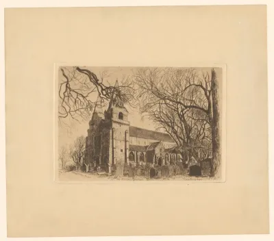 Gezicht op St. Machar's Cathedral te Aberdeen