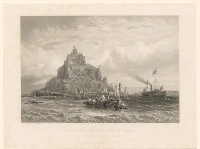 Gezicht op St Michael's Mount